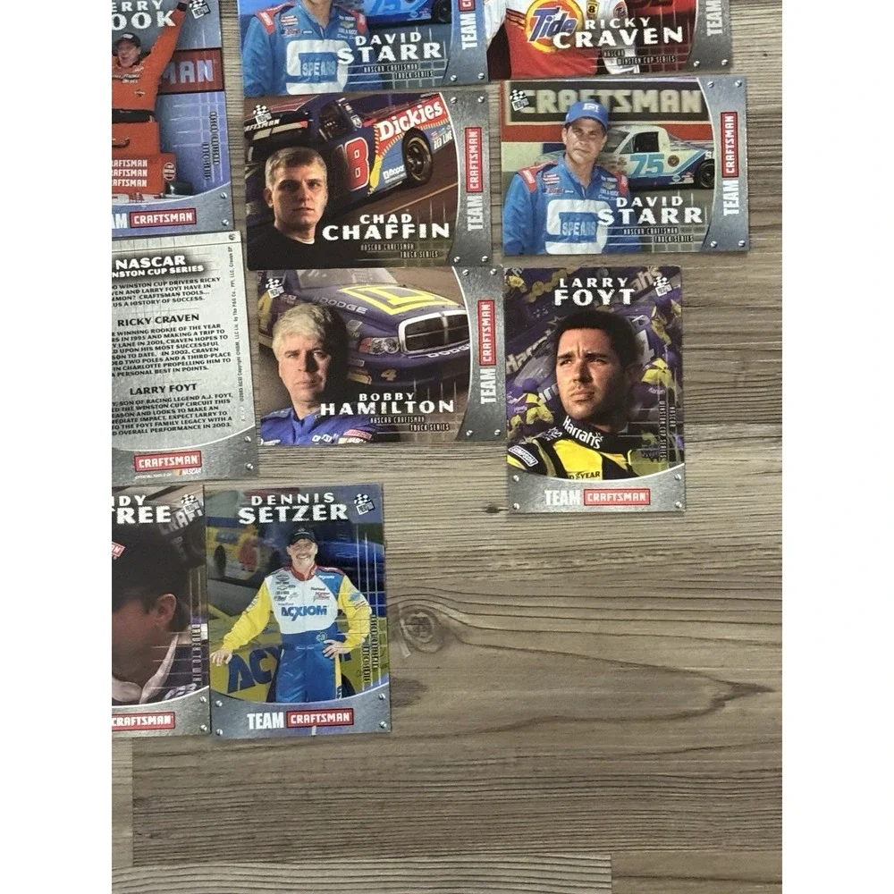 2003 Press Pass Team Craftsman NASCAR Truck Series 21 Card Lot Foil Inserts